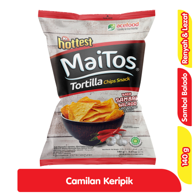 Mr. hottest Maitos Tortilla Sambal Balado 140 g