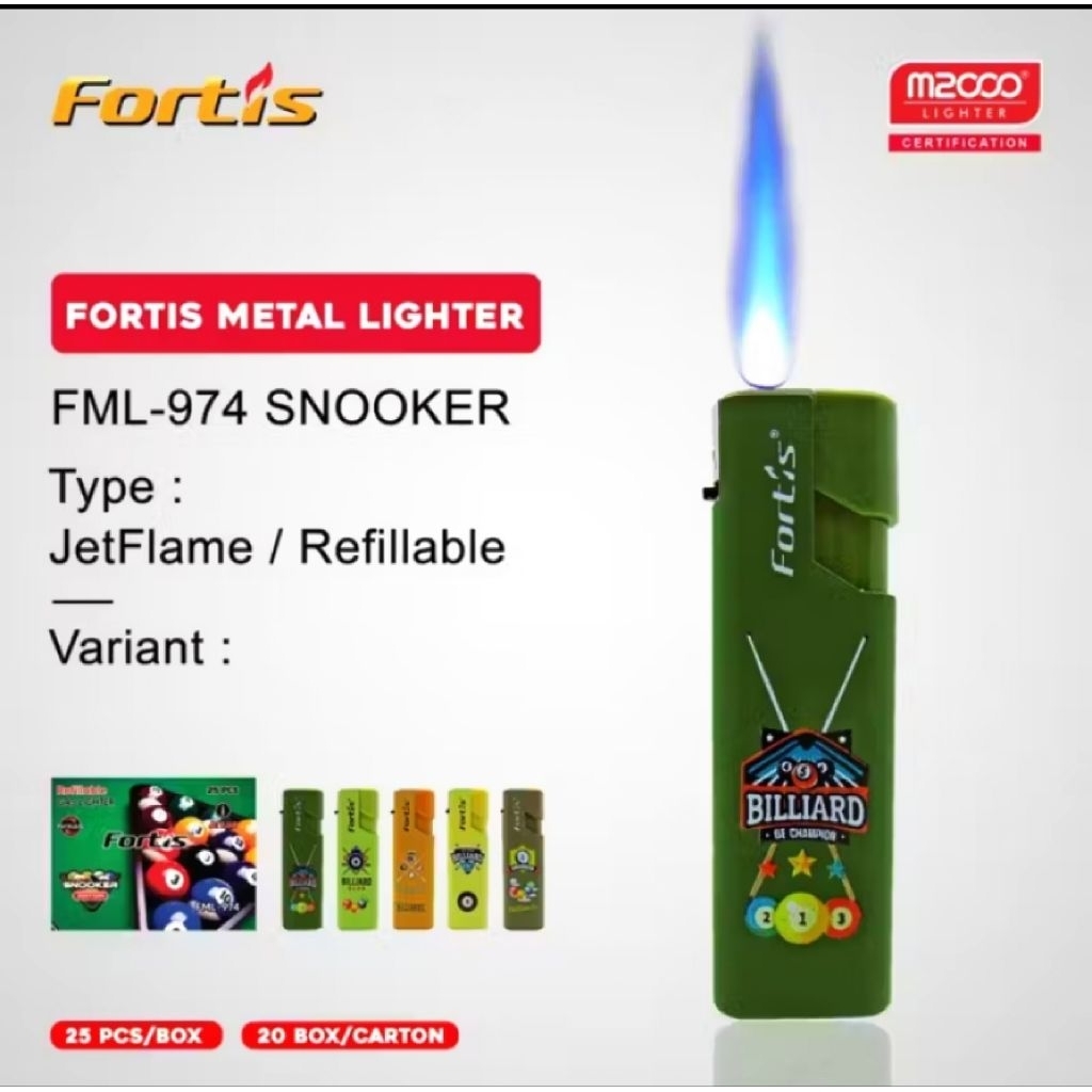 (25pcs) Korek FORTIS FML-974 Snooker/ Korek  Bara merk Fortis Keren dan unik