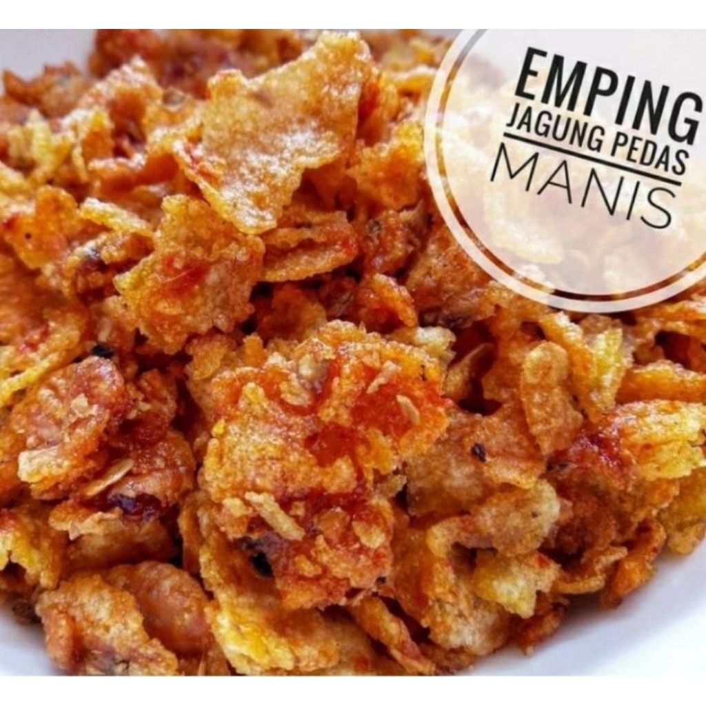Emping Jagung Pedas Manis 500gr