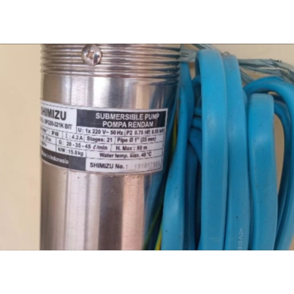 Pompa Air Satelit/Submersible pump Shimizu Original