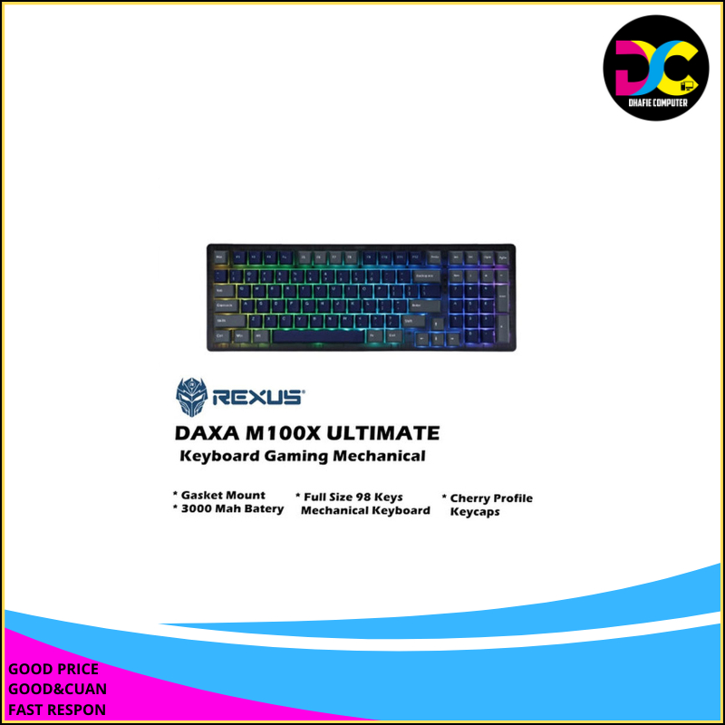 Rexus Daxa M100X Ultimate Keyboard Gaming Mechanical M100 X M 100 X