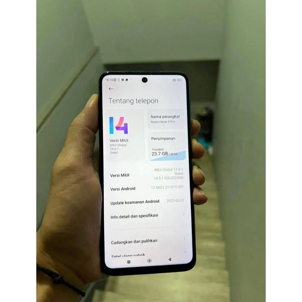 lcd original copotan xiaomi Redmi note 9 pro
