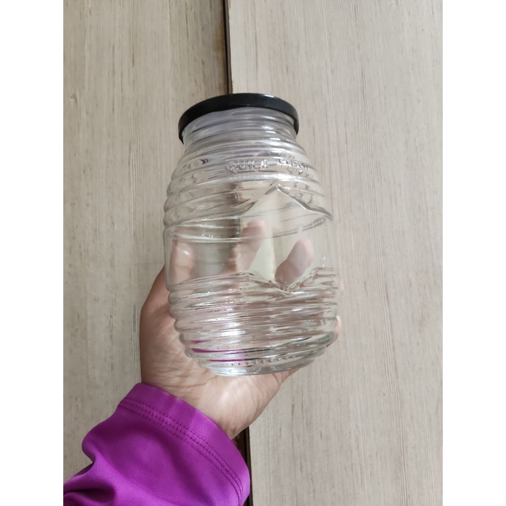 toples kaca madu quick fresh 1 kg / toples cupang / jar kaca bekas