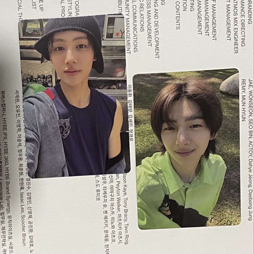 (booked) JUHOON VER 1, PC CORTIS SEONGHYEON
