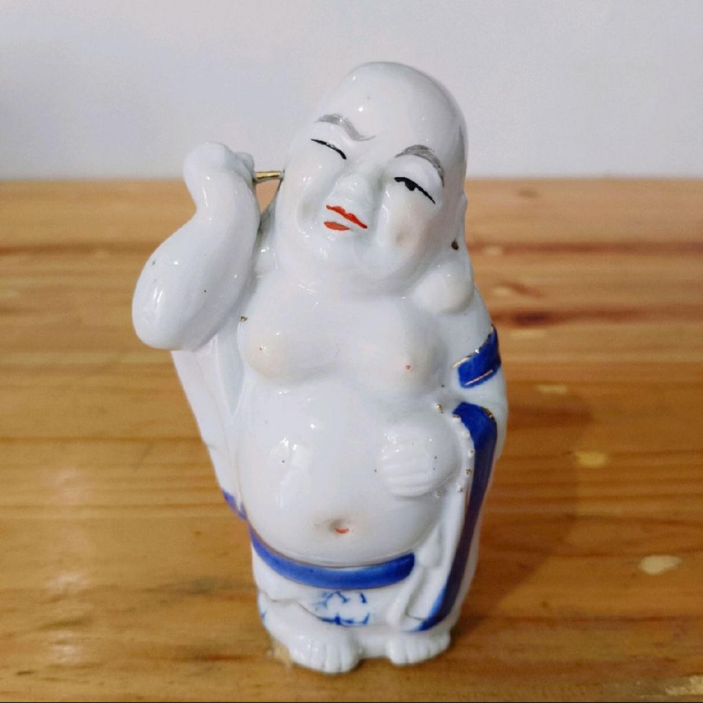 Patung Miniatur Keramik Cina Figur Dewa Julaihut