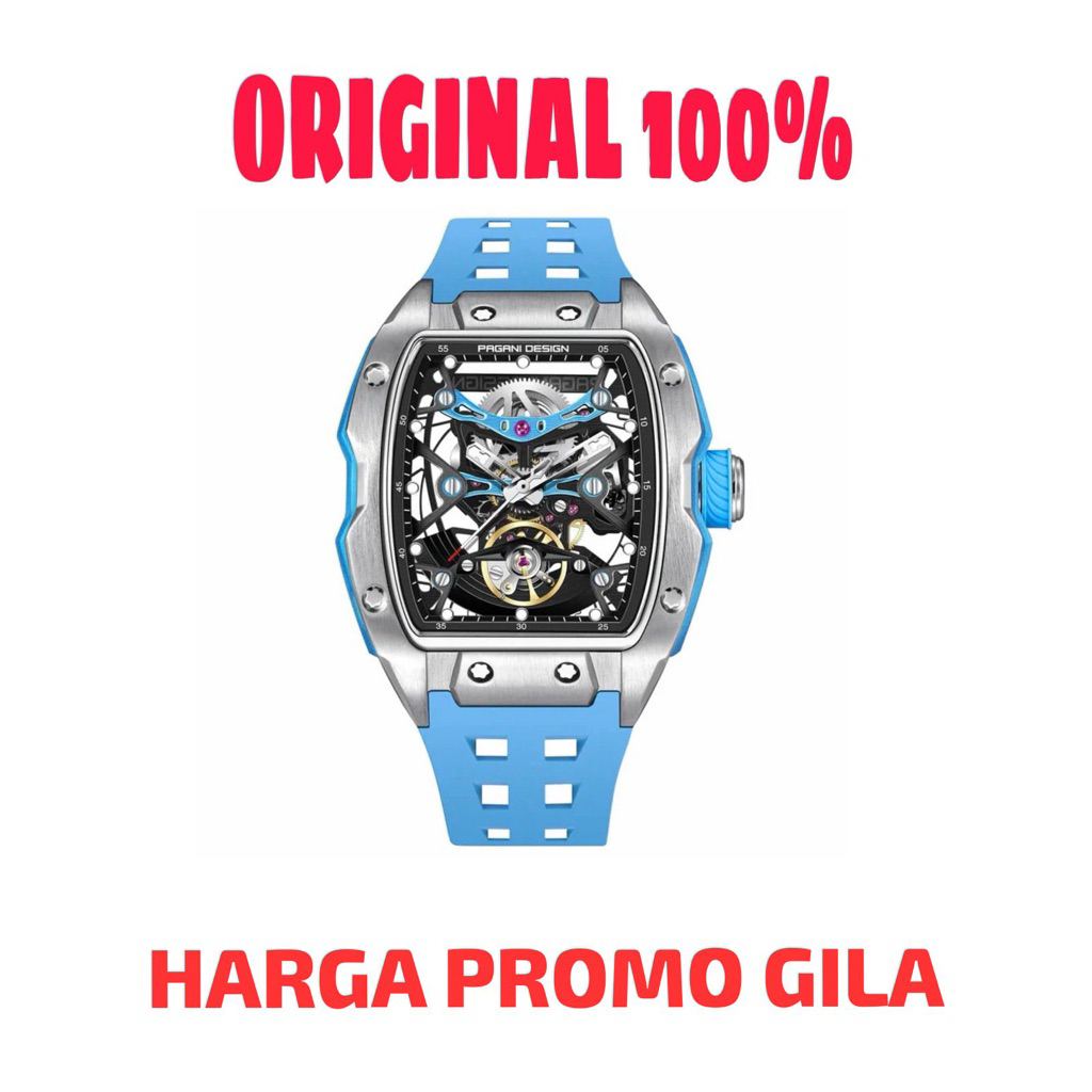 Jam Tangan Pria Original Pagani Design RM PD-YS018 Blue Sapphire – Stainless Steel Otomatis