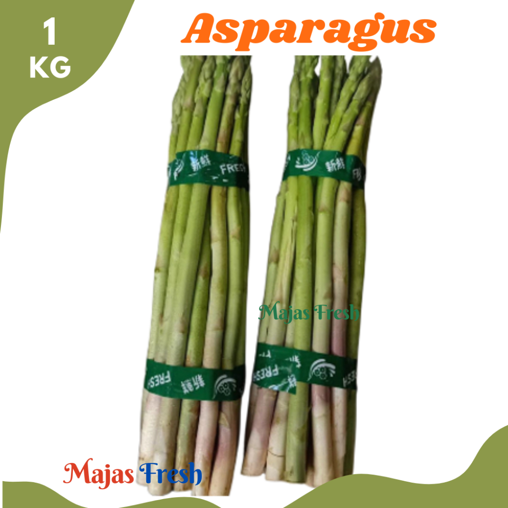 ASPARAGUS Hijau Segar - Sayur Asparagus Akar Parsi Original Fresh | 1.000gr [ Harga Per KG ]