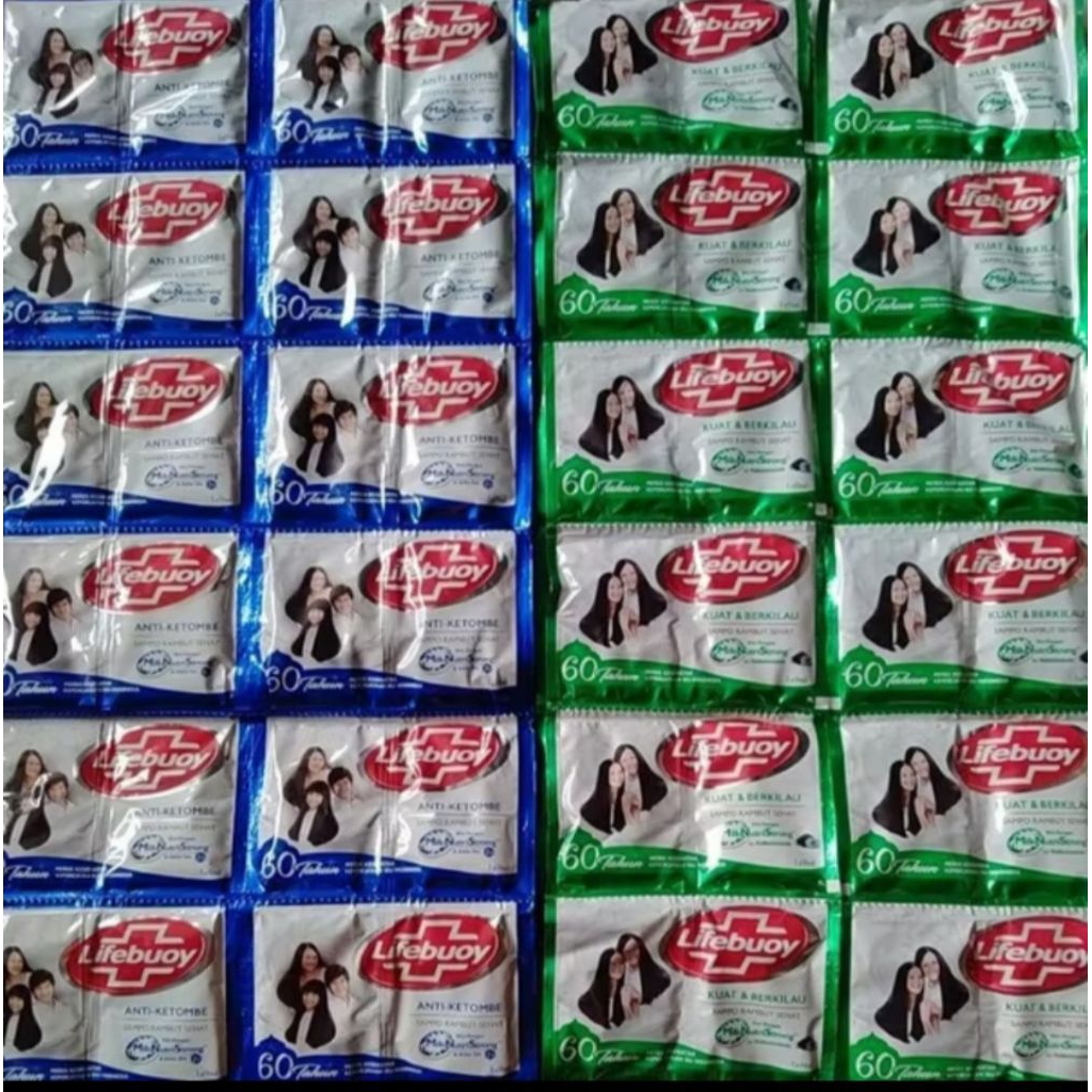 Lifebuoy Shampoo Biru / Hijau ( Sachet )