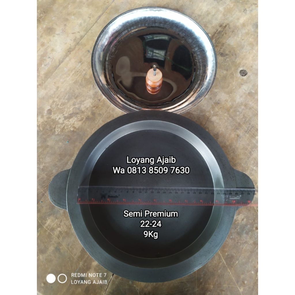 Loyang Martabak Manis Semi Premium 22-24 + Tutup