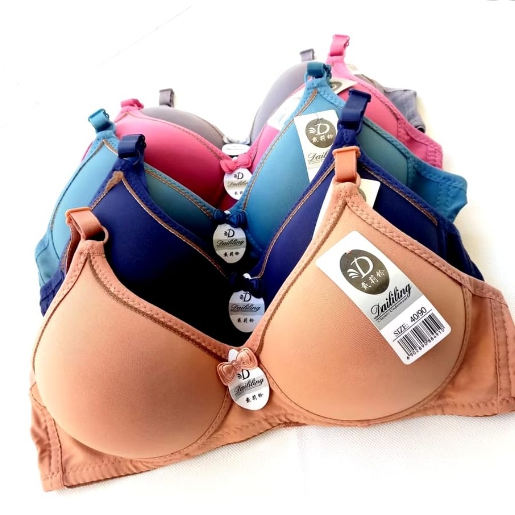 BH SPORT WANITA BAHAN KATUN HALUS TANPA KAWAT DAN BUSA TIPIS UKURAN 34-36-38-40-42 BRA/BH