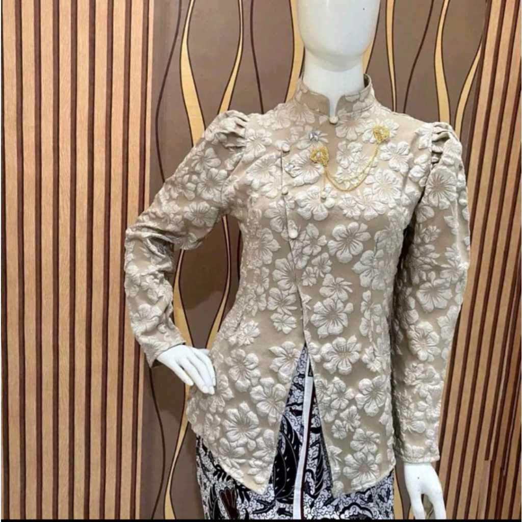 atasan kebaya janggan fukuro jaguar / kebaya wanita modern / kebaya acara formal