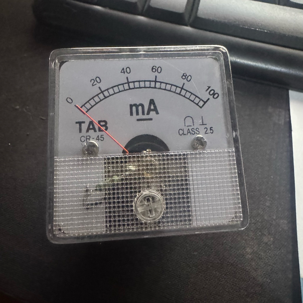 TAB ampere meter 100mA DC