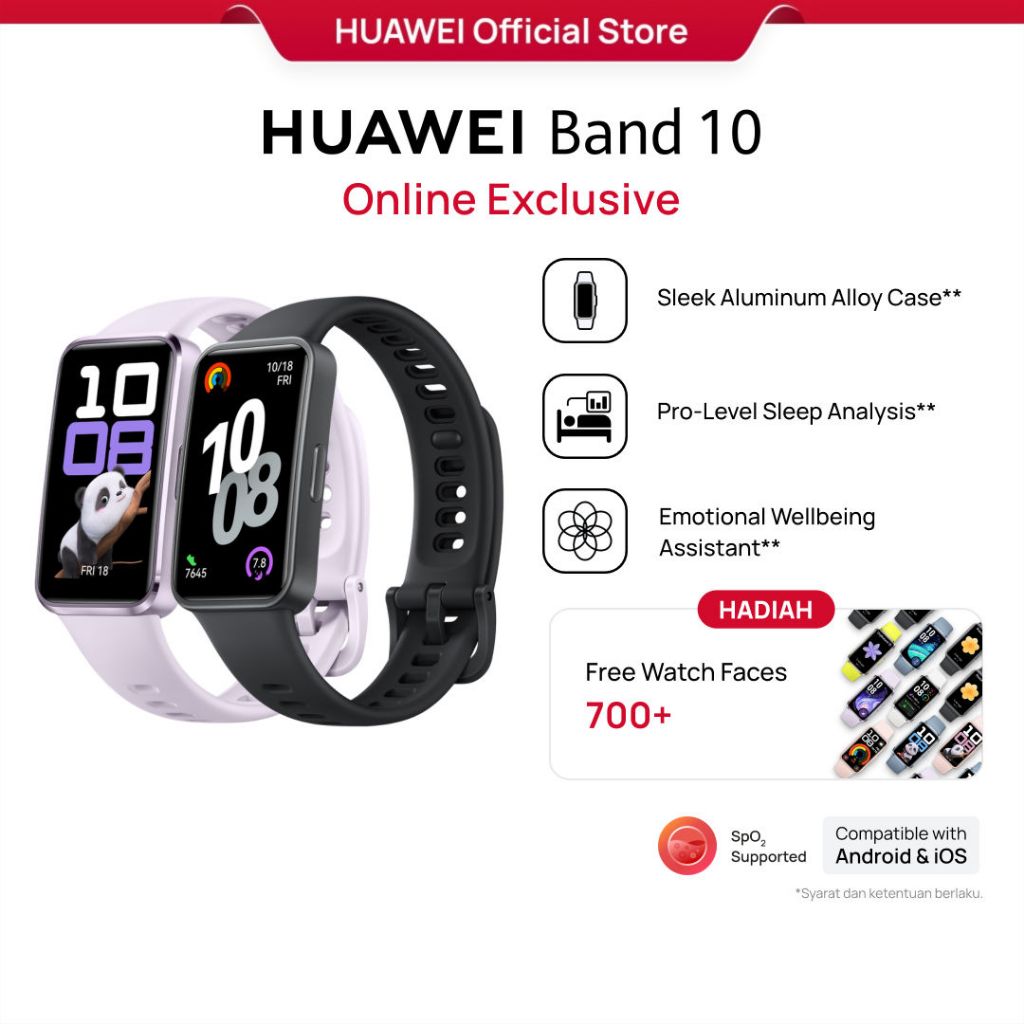 [PROMOSI EKSKLUSIF] HUAWEI Band 10 Smartband
