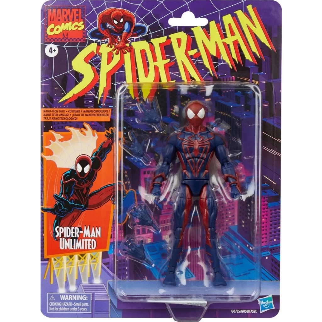 Marvel Legends Retro comics Series Spider Man Spiderman Unlimited