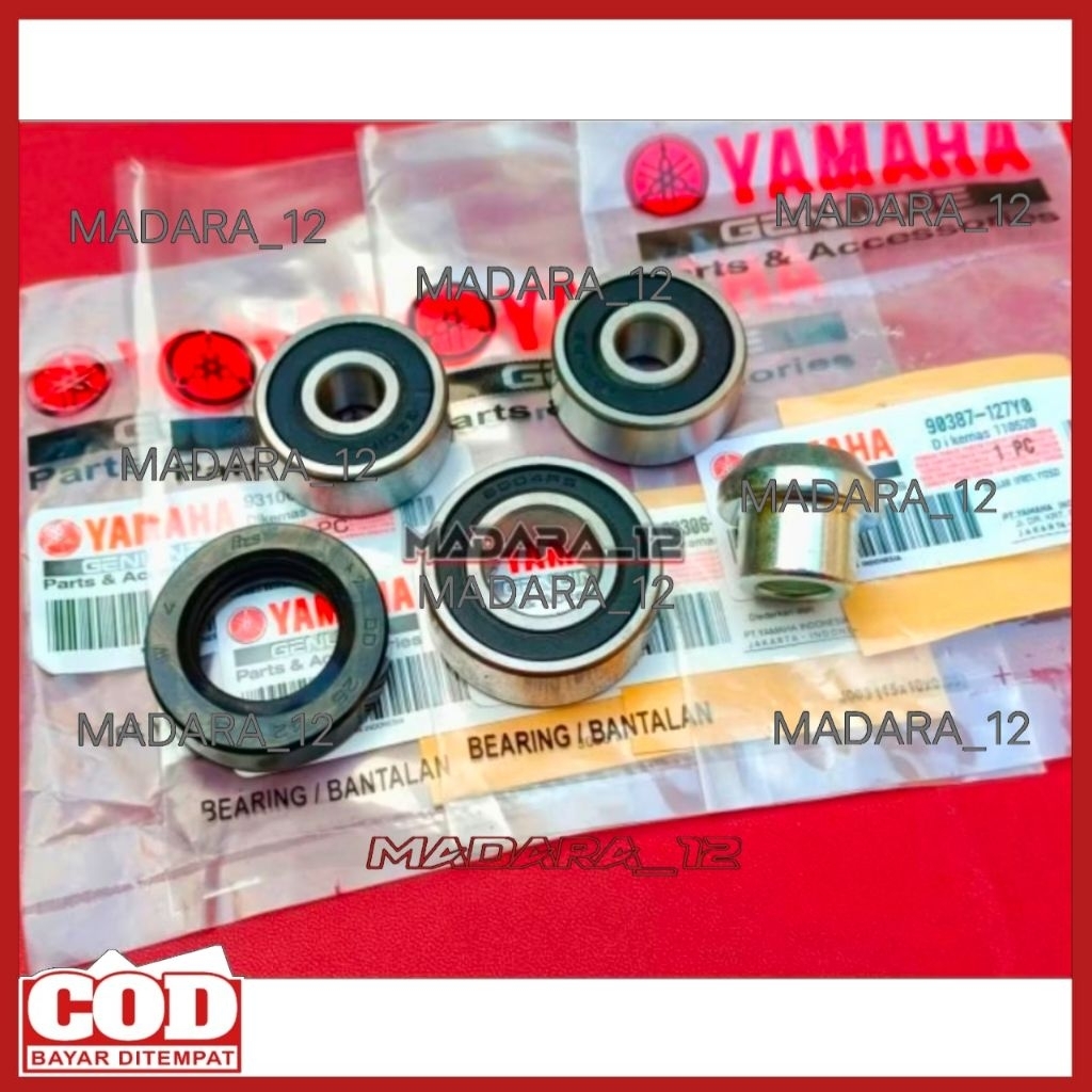 SEAL BOSH NAP GEAR DAN BEARING LAHER 3 PCS BELAKANG YAMAHA F1ZR JUPITER Z VEGA R NEW VEGA R LAMA JUP