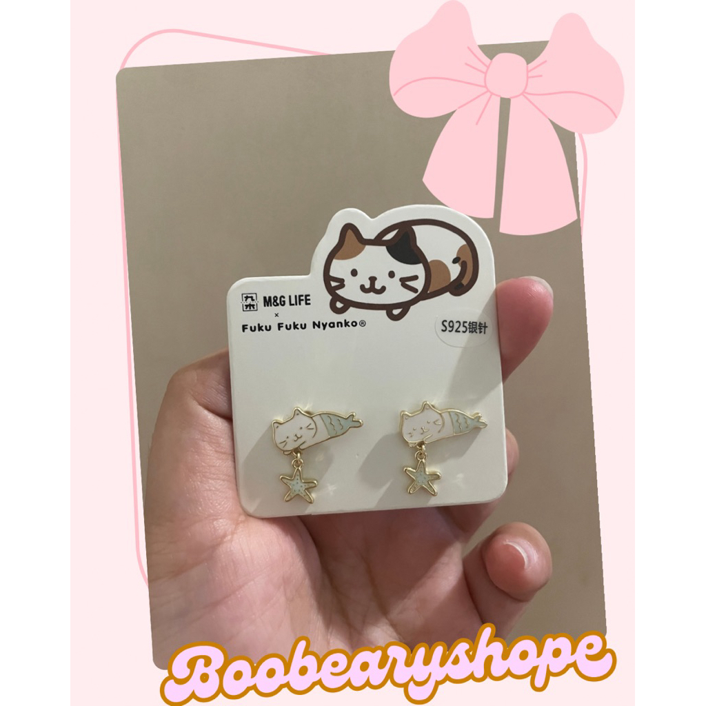 M&G Life Fuku Fuku Nyanko Earrings