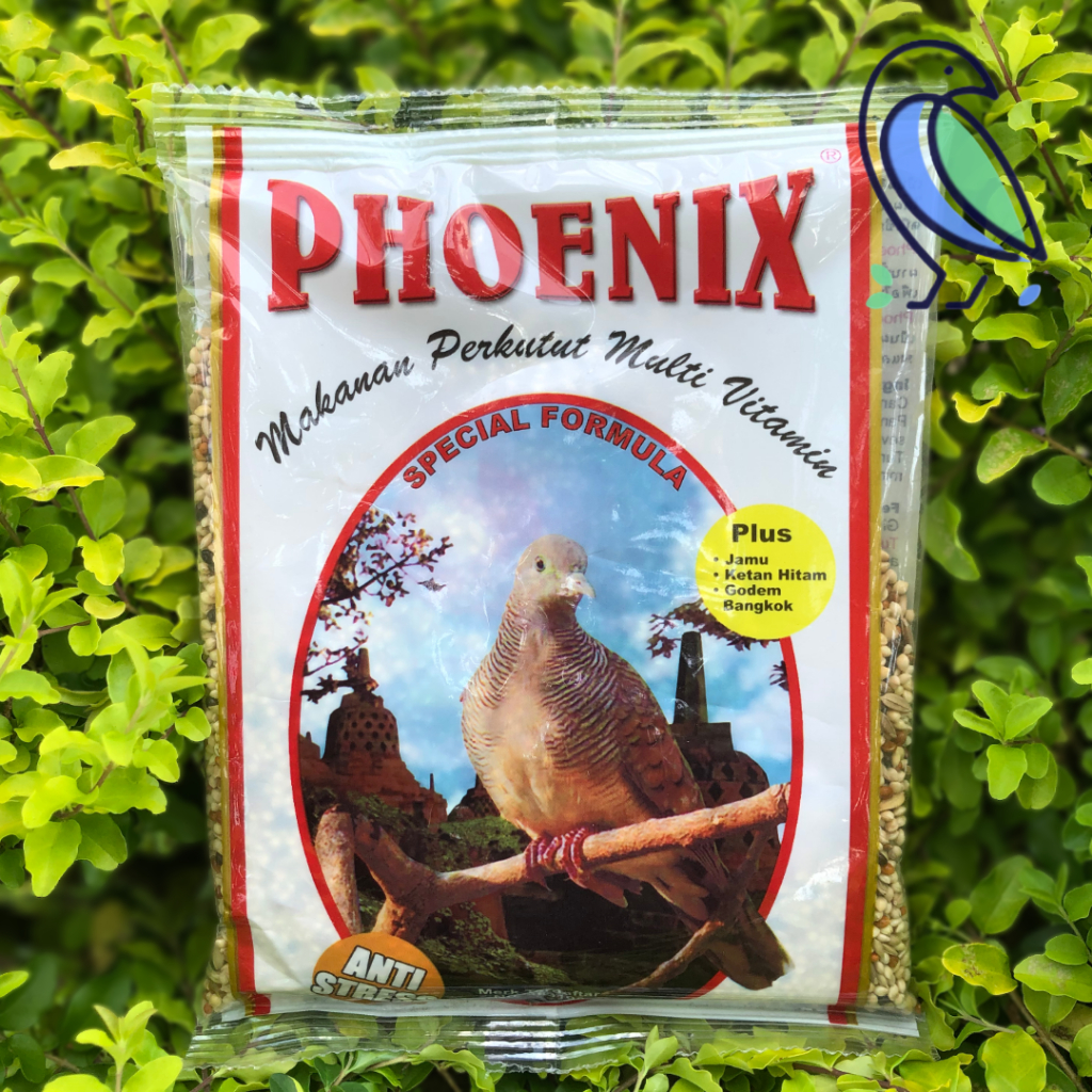 Pakan Burung Phoenix Perkutut Special Formula - Makanan Perkutut Plus Jamu Ketan Hitam & Godem - Kic