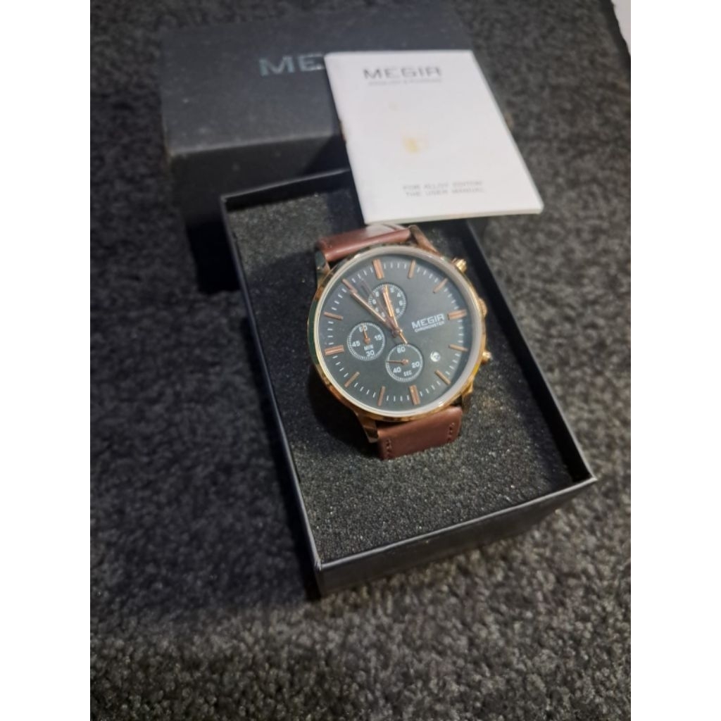 jam tangan cowok keren uk 45mm ORI elegant