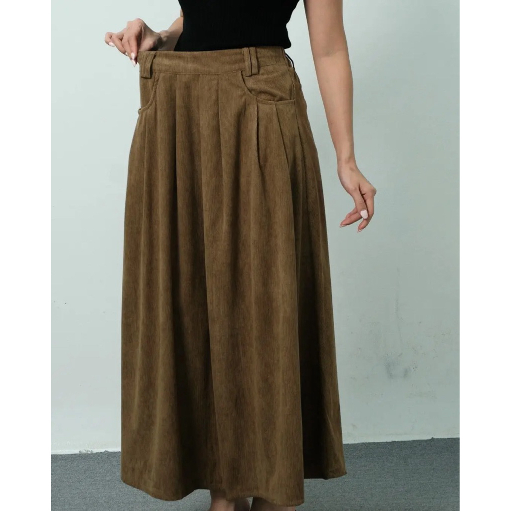 Moscow Rok Corodray Import Premium Long Corduroy Skirt