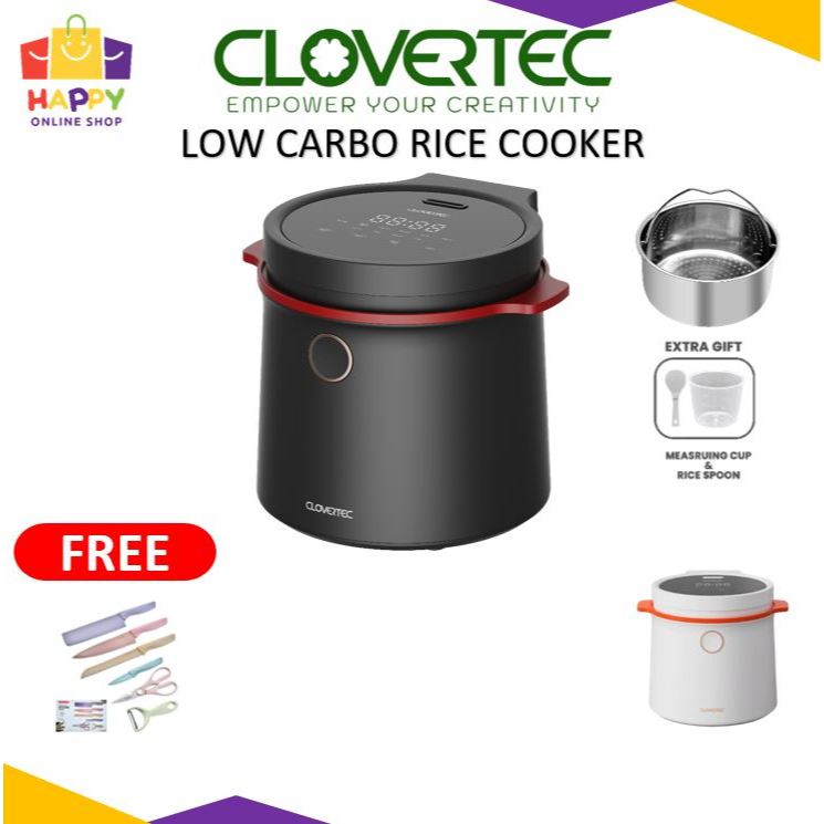 CLOVERTEC Low Carbo Digital Rice Cooker 400 Watt