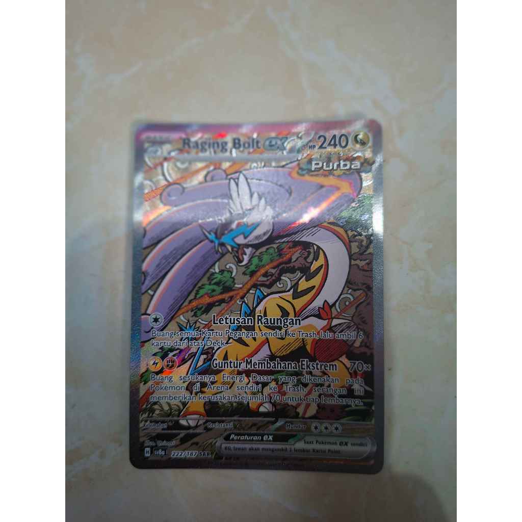 Raging Bolt SAR Terastal Festival Pokemon TCG Indonesia