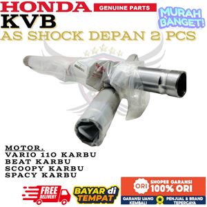 AS SHOCK DEPAN SEPASANG KVB ASLI HONDA BEAT KARBU,VARIO KARBU,SCOOPY KARBU