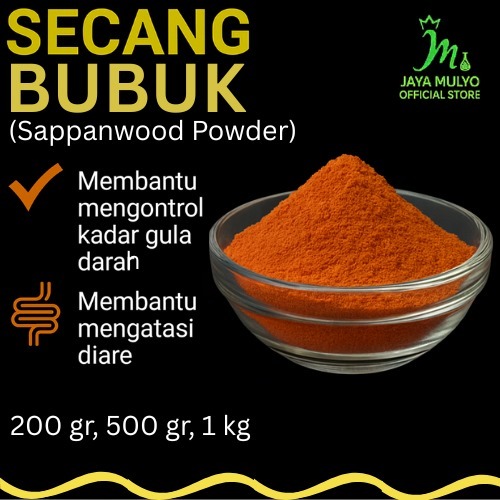 Kayu Secang Bubuk / Serbuk Kayu Secang 1 kg Herbal Alami
