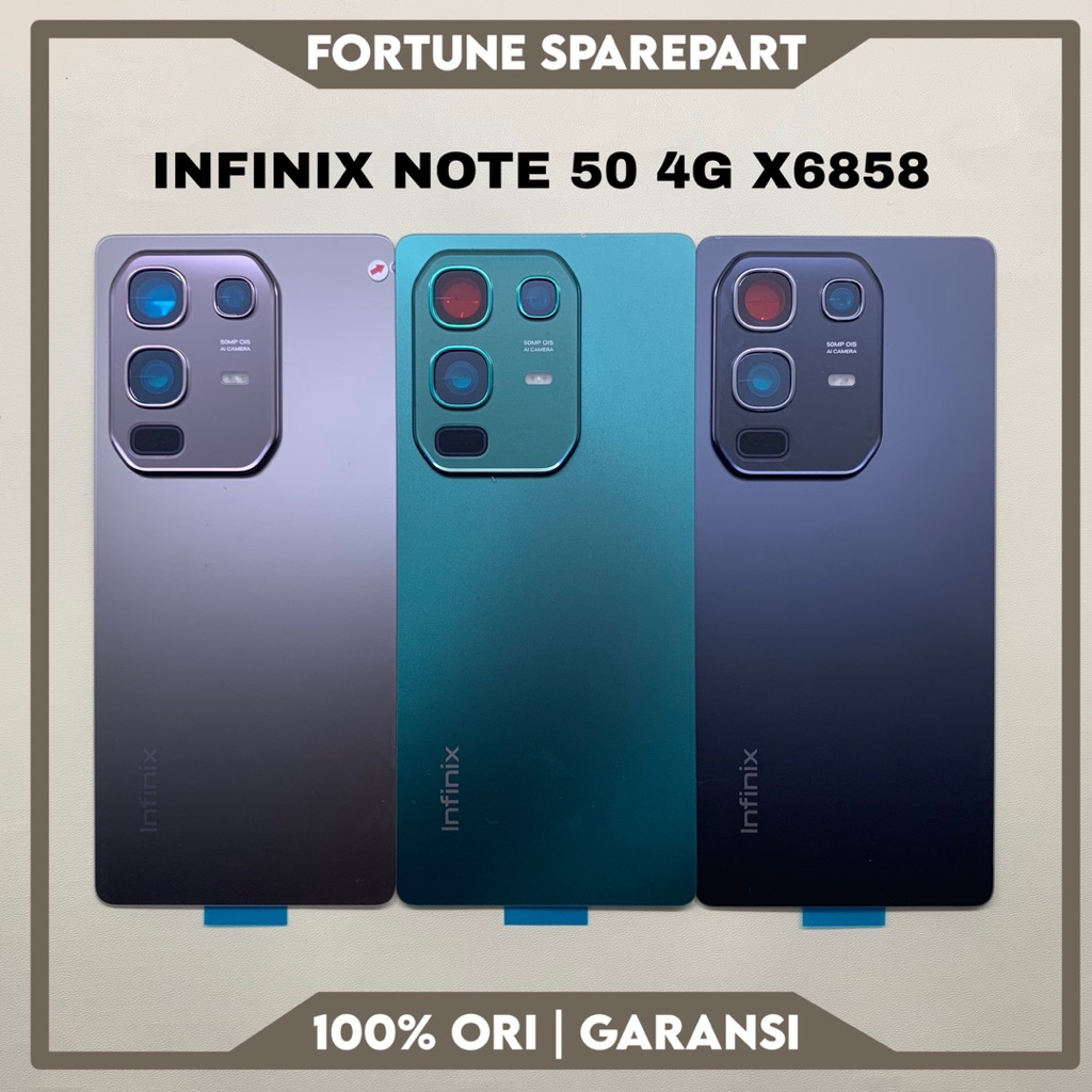 [MINUS LAYAK PAKAI] BACKDOOR CASING COVER TUTUP BELAKANG INFINIX NOTE 50 4G X6858 ORIGINAL COPOTAN