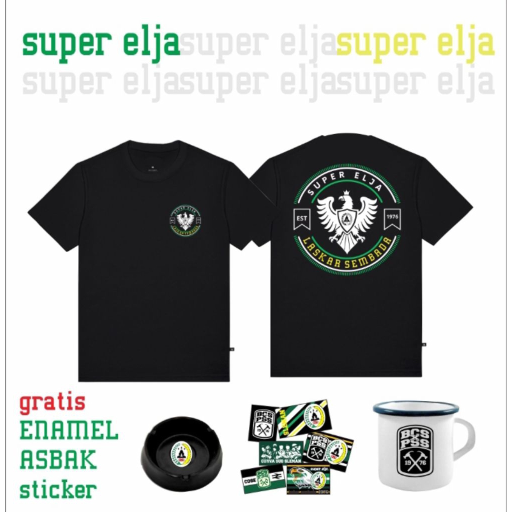 Kaos Super Elja PSS Sleman GRATIS MUG Laskar Sembada