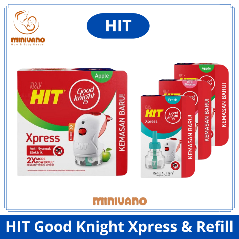 Hit Elektrik Good Knight Xpress Set - Obat Nyamuk Elektrik - Alat & Refill