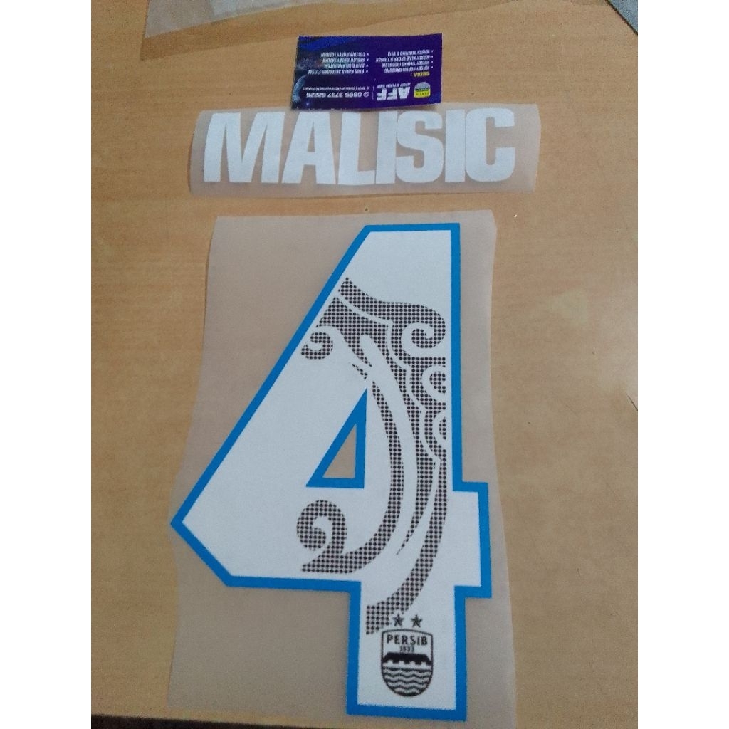 Sablon Nameset Persib Bandung 2018 Bahan DTF