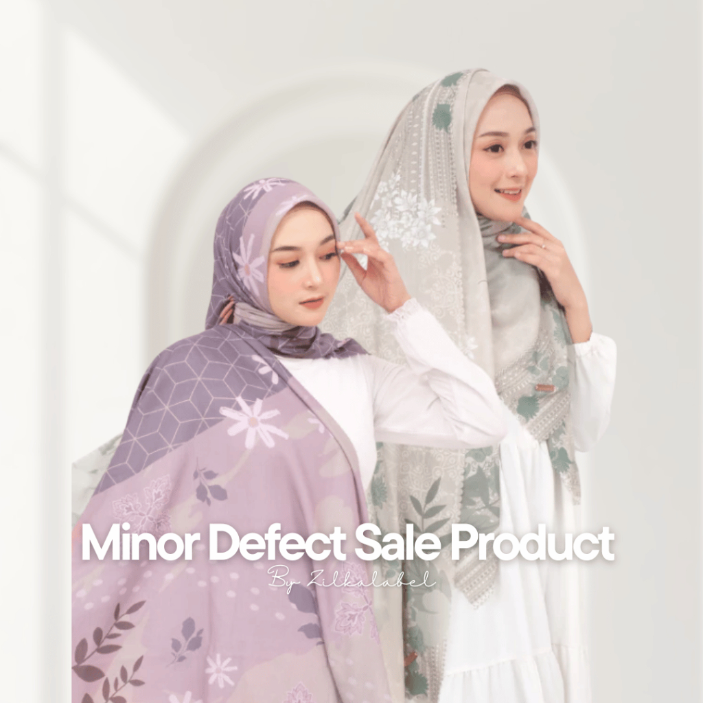 MINOR DEFECT SALE PRODUCT / Defect Hijab Harga Promo / Hijab Bergo / Kerudung Segi Empat Motif / Aks