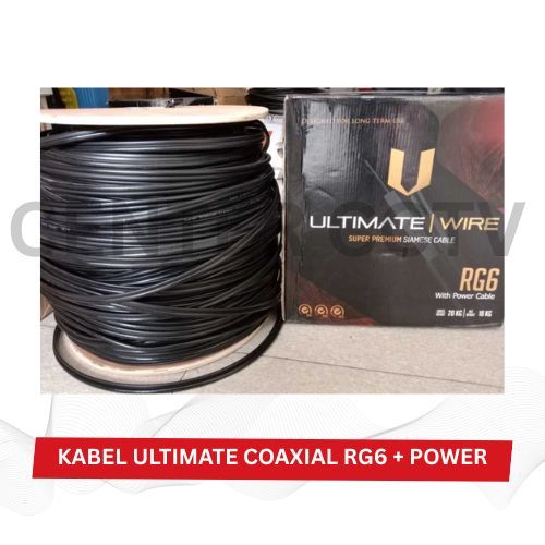 COAXIAL CABLE - KABEL ULTIMATE COAXIAL CCTV RG6 + POWER