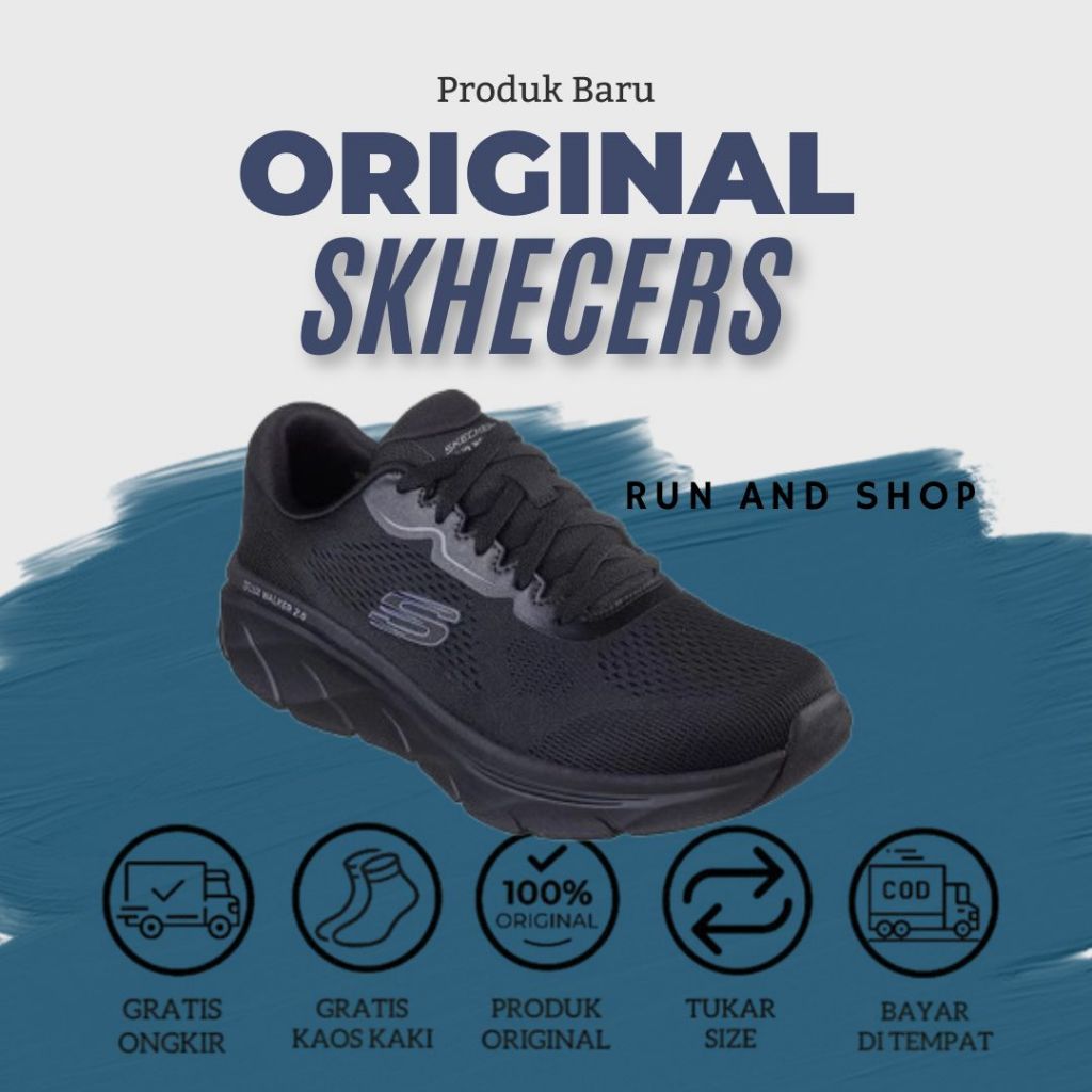 SKECHERS Sport Womens Sepatu running pria wanita