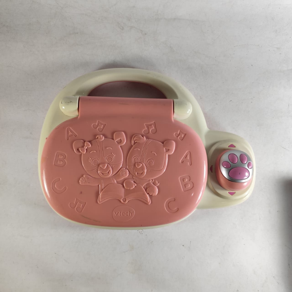 Mainan Bekas Vtech Lern ​​dan Musik Laptop Pink Lerncomputer