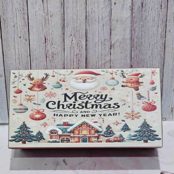 Hard Box Standar 22×11×8 cm | Kotak Kue Lapis Legit Mini & Box Bingkisan Hamper | BOX NATAL | IDUL F