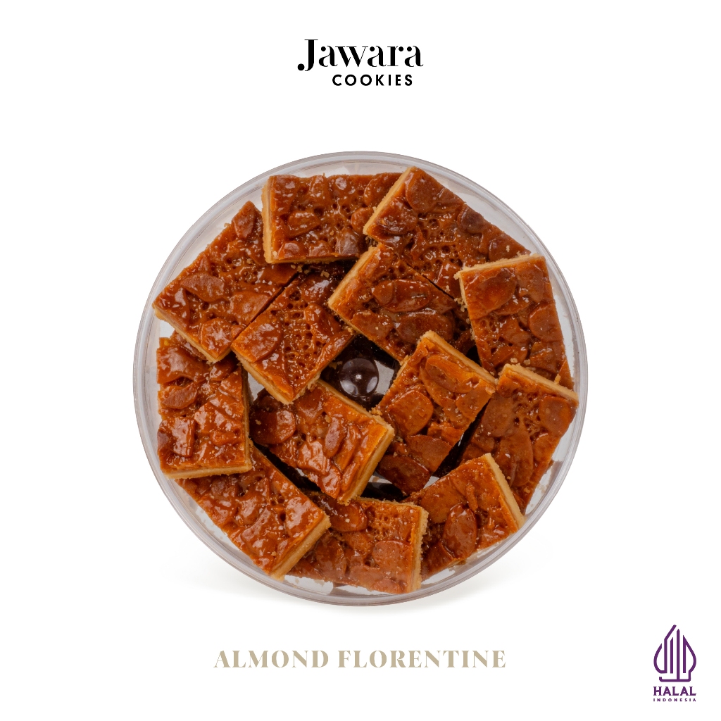 Almond Florentine | Jawara Roti & Kue | 410gr | Kue Kering