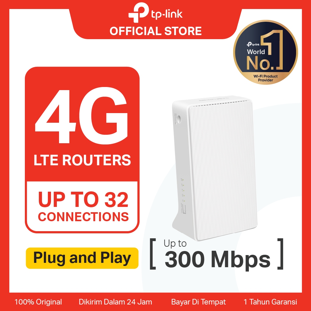 TP-Link | Mercusys MB110-4G | 4G LTE Router | 300 Mbps Wireless N Modem | Sim Card | All Operator