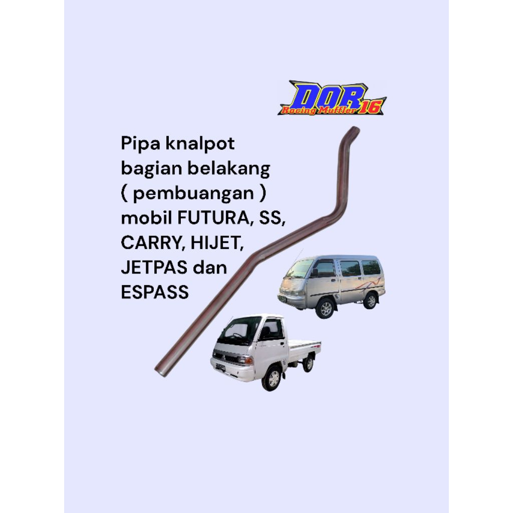 pipa knalpot standart mobil SS, carry, futura, hijet, jetstar, espas
