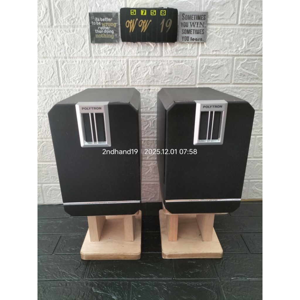 Speaker pasif Polytron mini hifi bekas / second