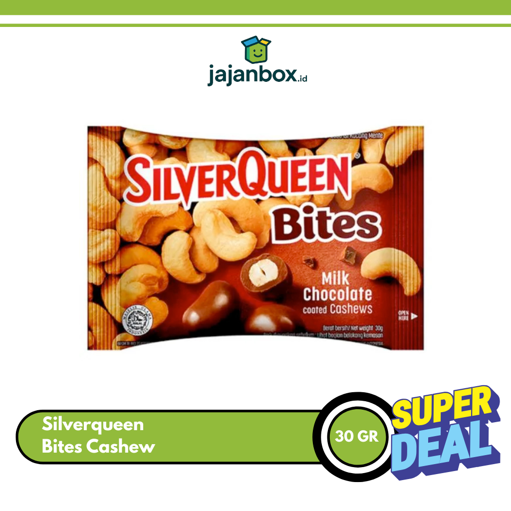 SilverQueen Bites Cashew 30 GR