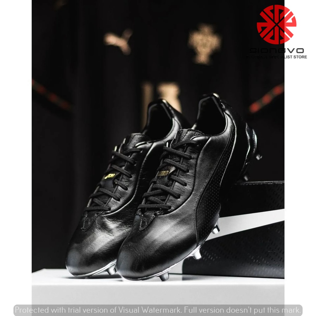 SEPATU BOLA - PUMA KING PLATINUM 26 FG/AG LEATHER PANTERA NEGRA x EUSEBIO 10926101