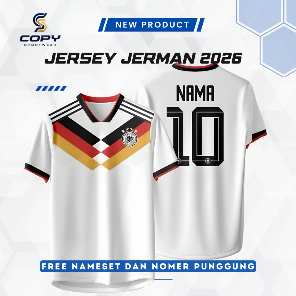 Jersey Jerman Pildun 2026 Full Printing Free Nameset
