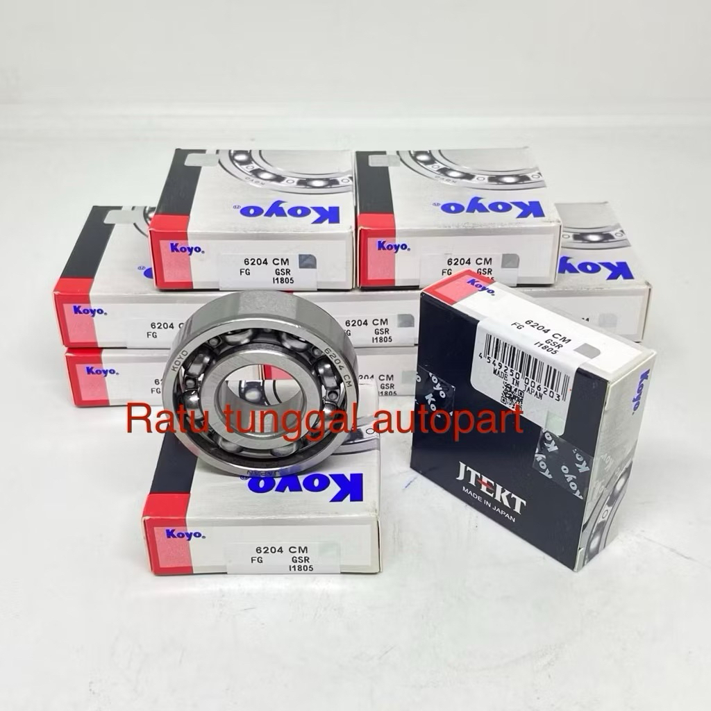BEARING 6204 CM KOYO TANPA TUTUP 6204CM KOYO