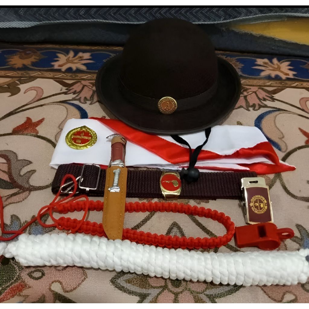 Alat Set Atribut Pramuka Lengkap Sabuk Bagus Anak SD Cewek Cowok