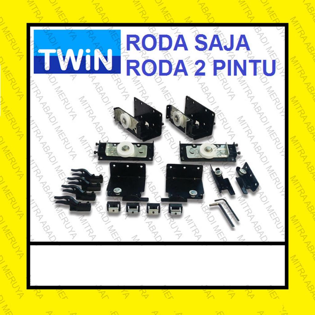 Hanya Roda 2 Pintu Lemari Gantung TWiN model Yiming Wardrobe Sliding