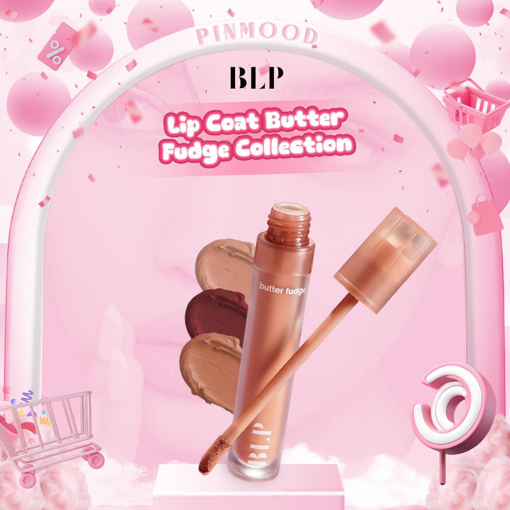 BLP - LIP COAT BUTTER FUDGE COLLECTION ( 5 g ) - Lip Cream Matte Stain Transferproof Beauty By Lizzi