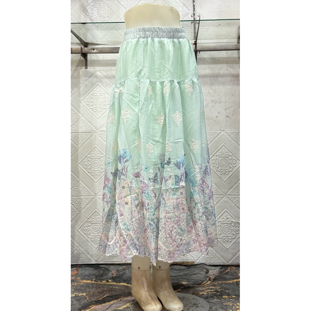 ROK TUTU / ROK TILE BORDIR MOTIF TERBARU