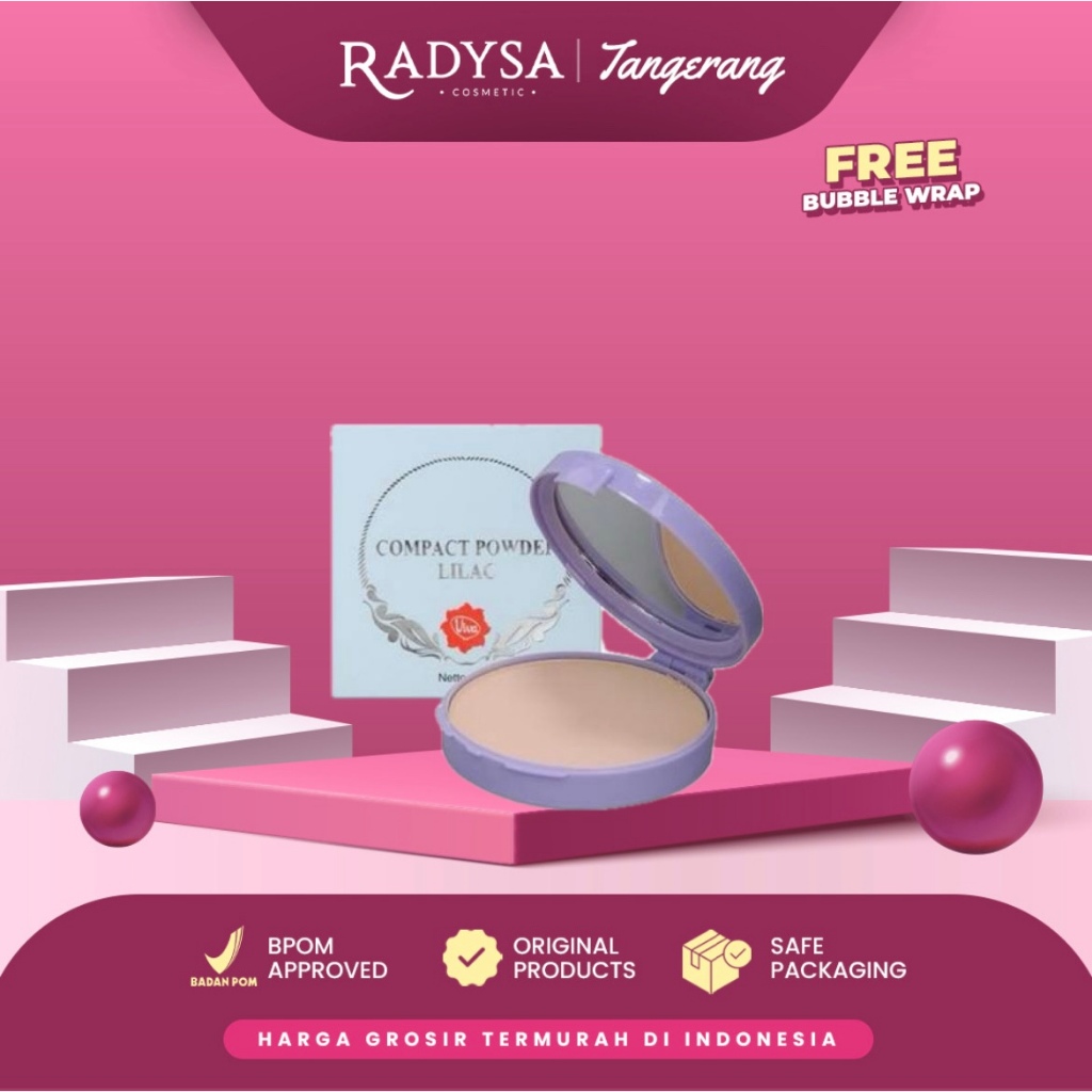 RADYSA TGR - VIVA Compact Powder Lilac / Bedak Padat / Bedak Viva Kuning Langsat - Kuning Pengantin 