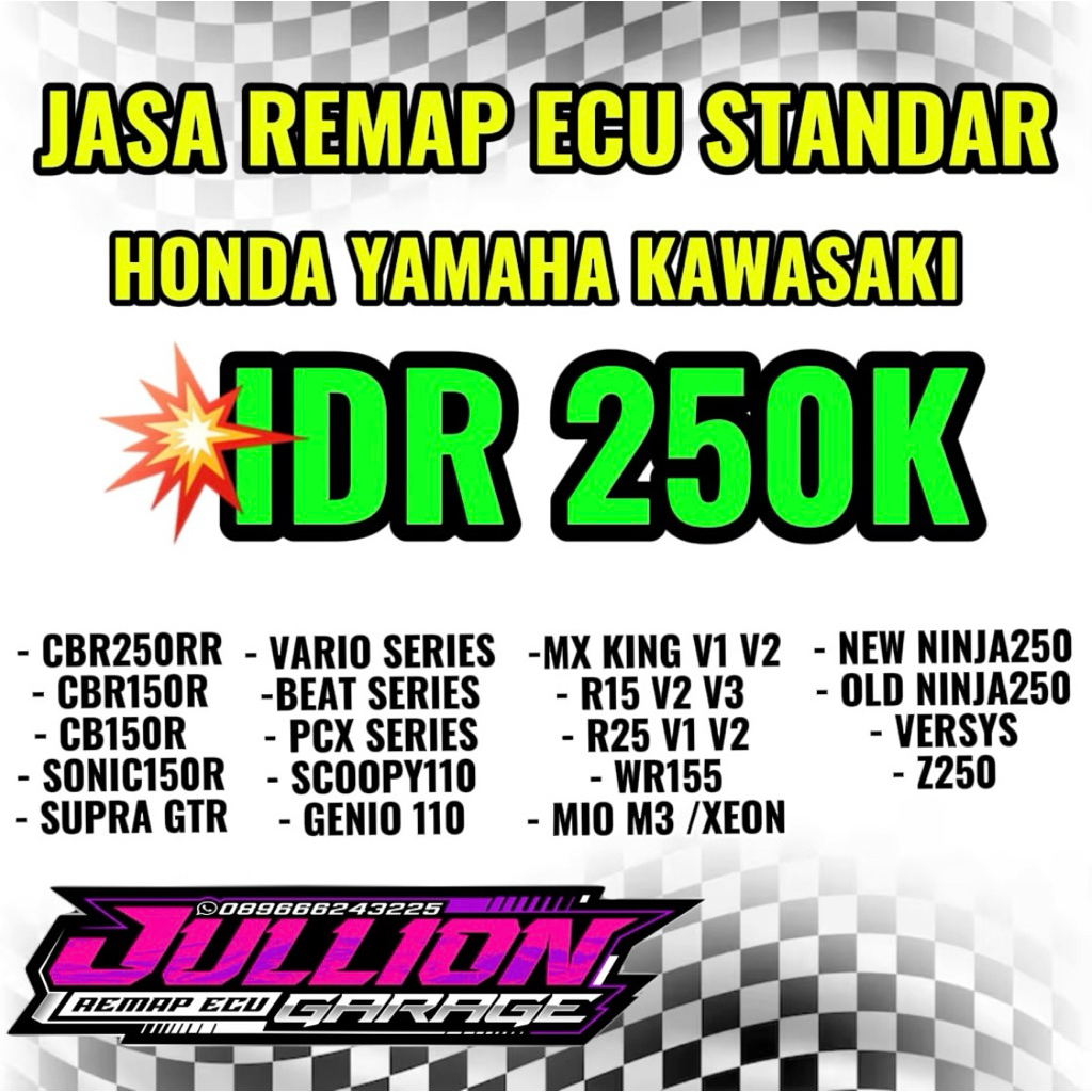 JASA REMAP ECU STANDAR HONDA DAN YAMAHA